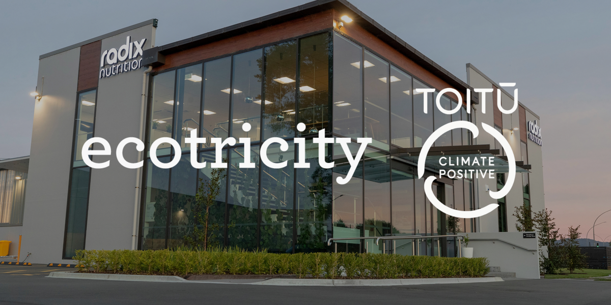 radix nutrition and Ecotricity partnership