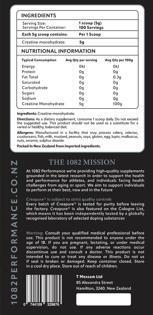 1082 Performance Creatine Monohydrate