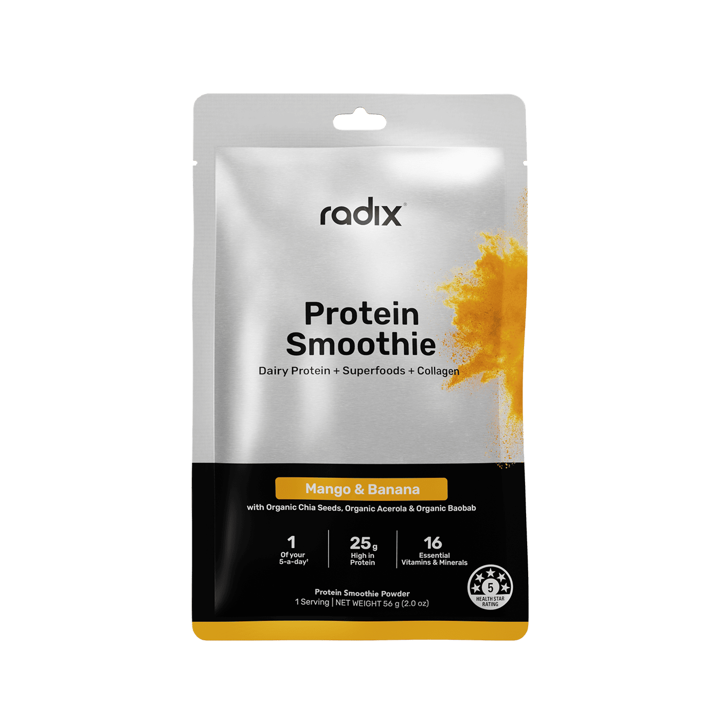 Whey Protein Smoothie - Mango & Banana / Single Serve