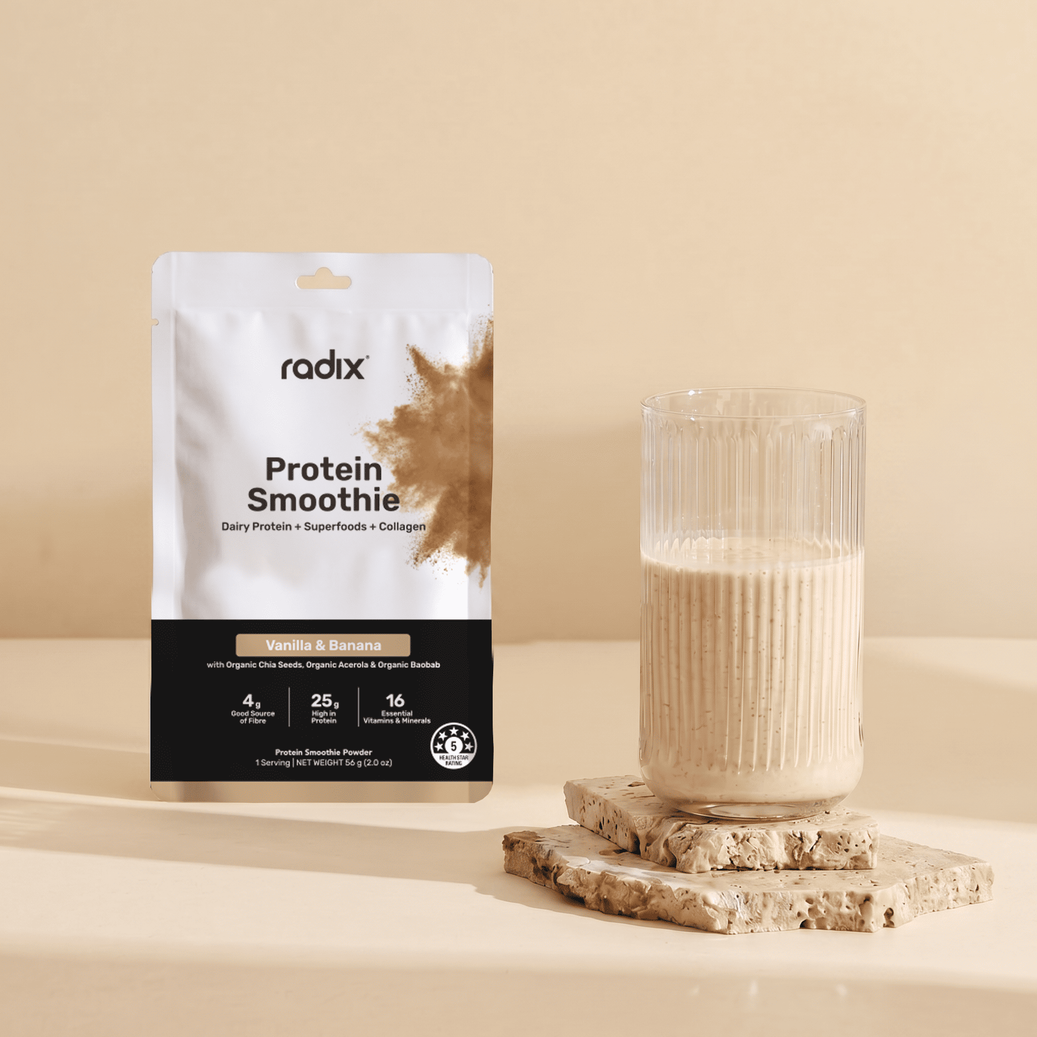 Whey Protein Smoothie - Vanilla & Banana / Single Serve