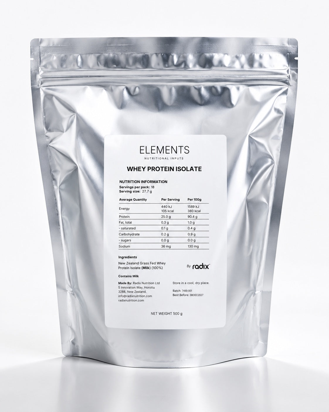 Whey Protein Isolate 500 g