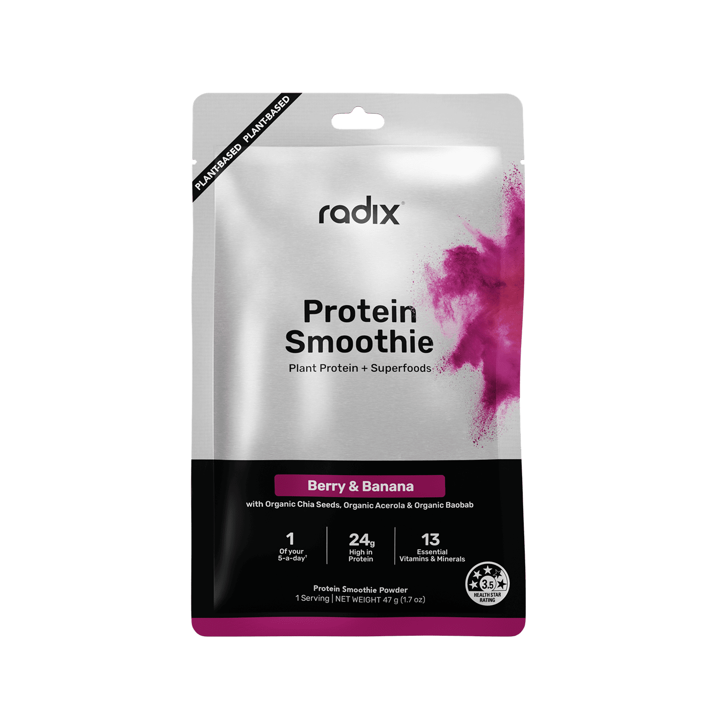 Plant Protein Smoothie - Berry & Banana / Single Serves