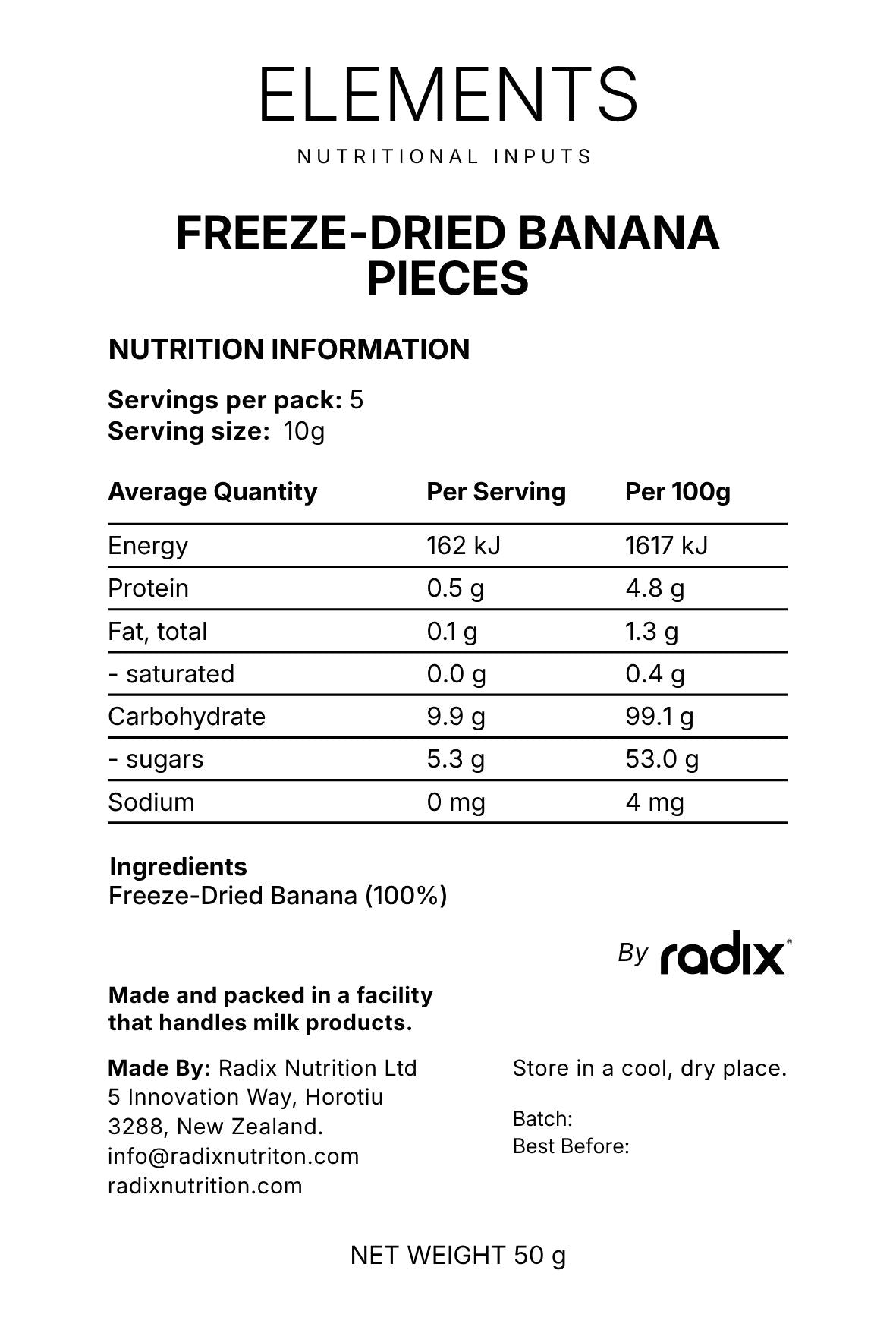 Banana Pieces 50 g
