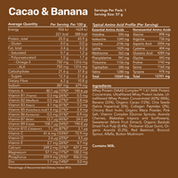 Whey Protein Smoothie - Cacao & Banana / Single Serve