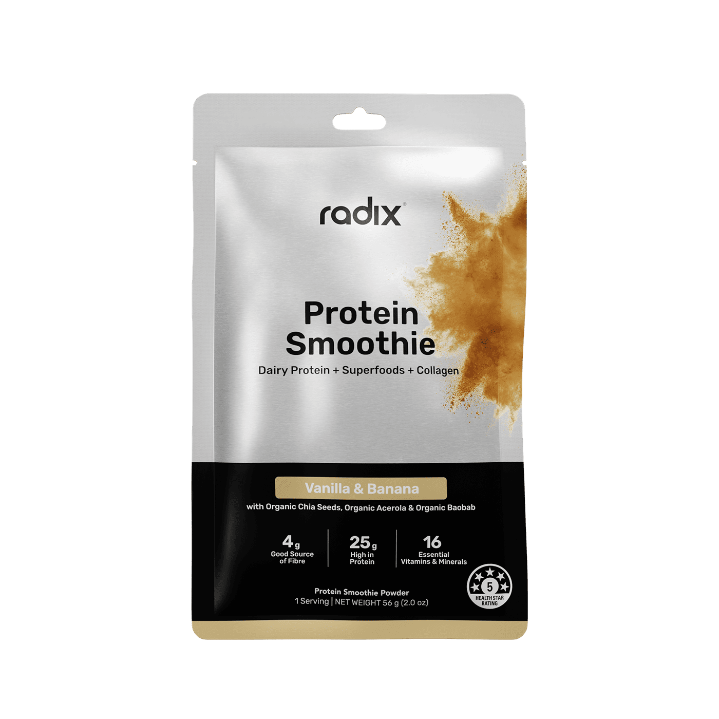 Whey Protein Smoothie - Vanilla & Banana / Single Serve