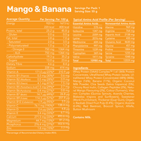 Whey Protein Smoothie - Mango & Banana / Single Serve